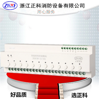 12路智能照明控制模块ZKXP-12/16A远程灯光控制系统