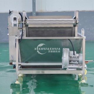 洗刷刷XSS-5000小龙虾加工设备 大闸蟹超声波清洗流水线