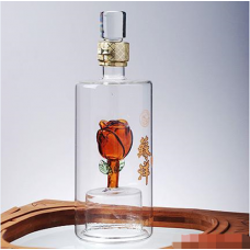河北玻璃酒瓶厂家定制高硼硅玻璃工艺酒瓶