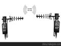供应2.4G无线远距离传输系统设备发射盒接收盒天线