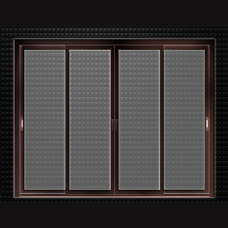 青岛推拉门-阳台客厅阳光房中空钢化玻璃门